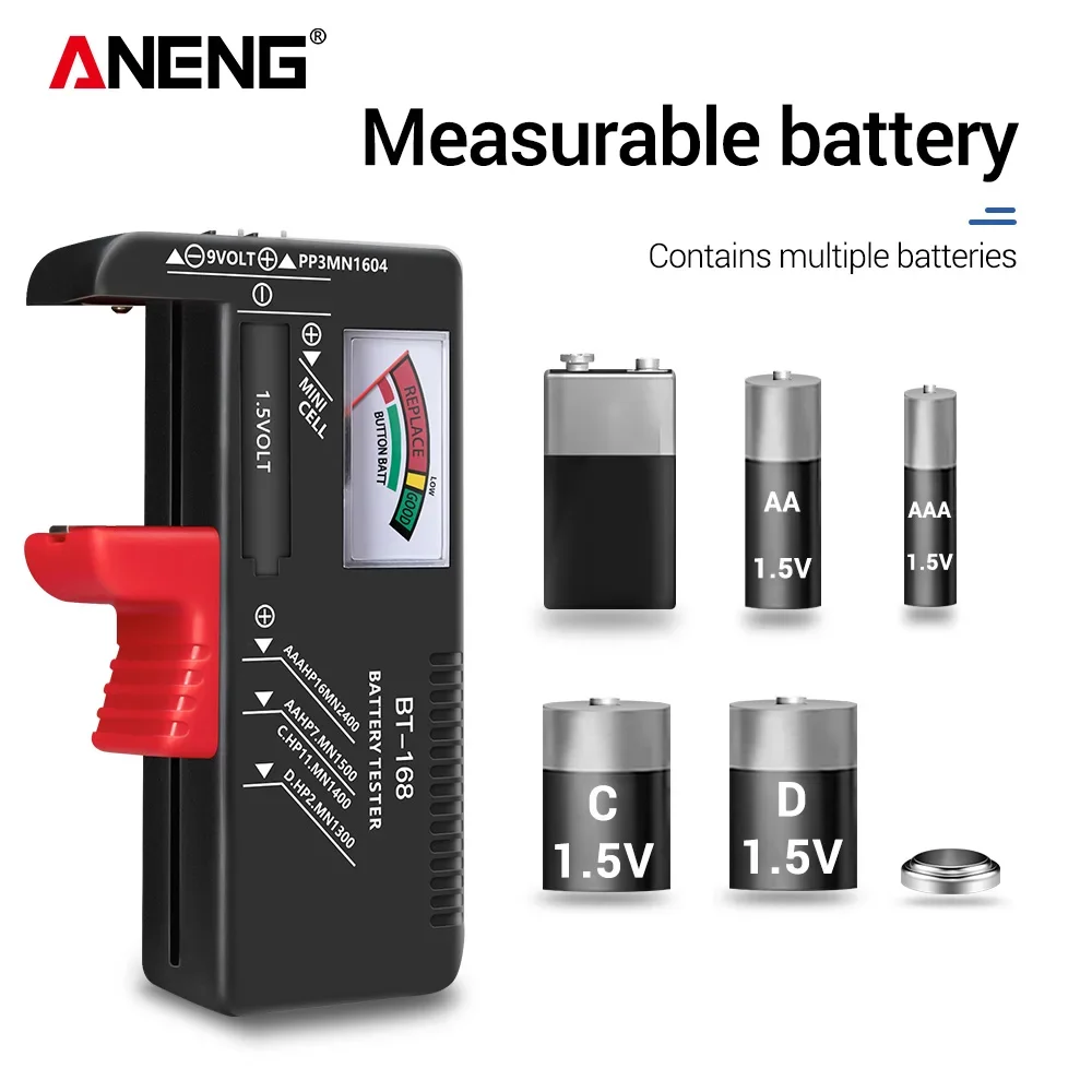 Diy Electronics Test Equipment - Testeur de batterie numérique ANENG BT-168/