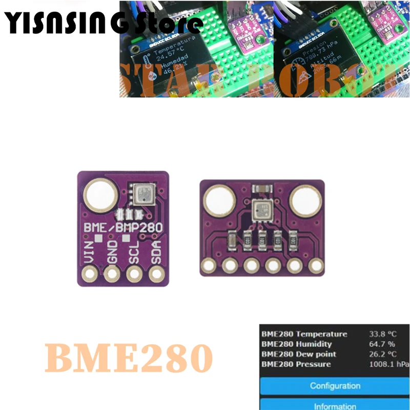 Bme280 Humidity Sensor - Capteur Numérique de Température et d'Humidité,