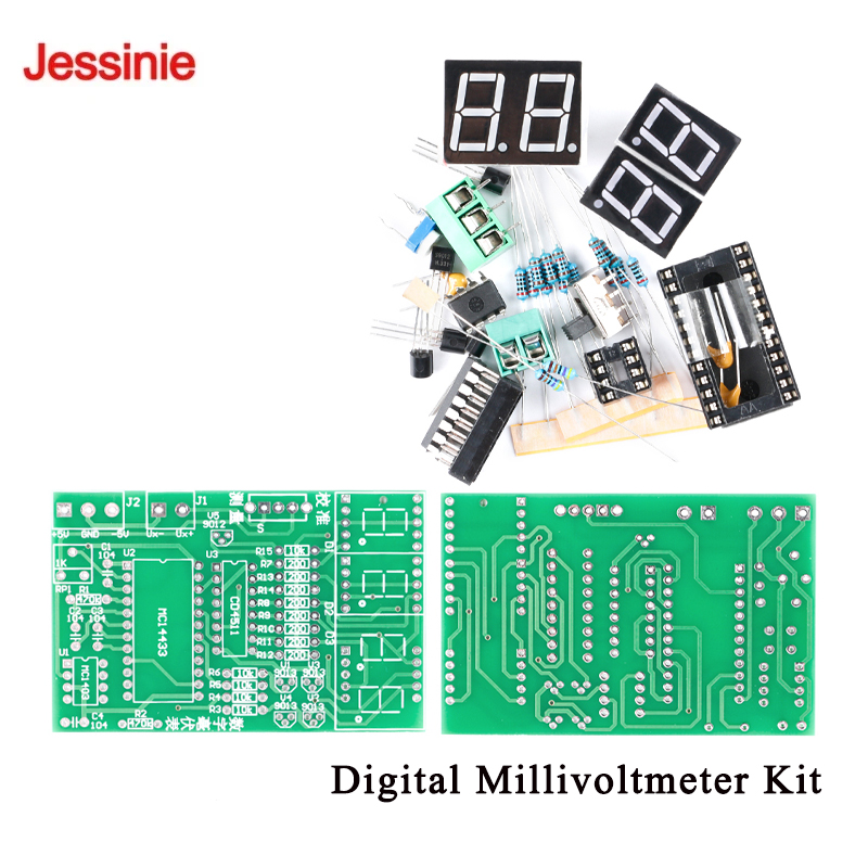 Diy Analog Electronics - Kit de bricolage pour millivoltmètre numérique,