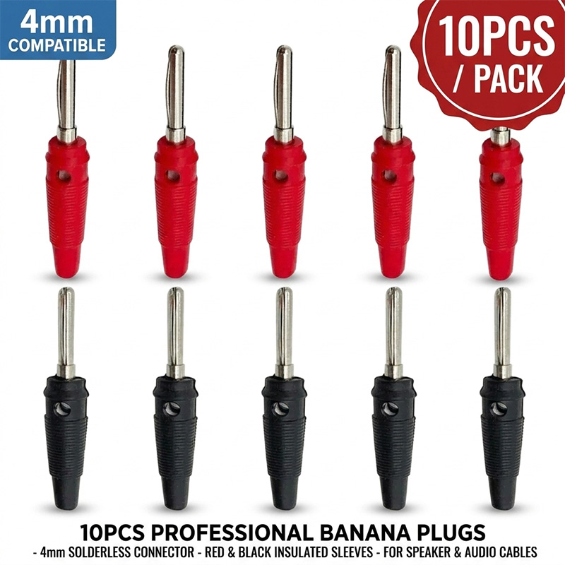 Diy Electronics Audio - Connecteurs banane de 4mm, 10 pièces,