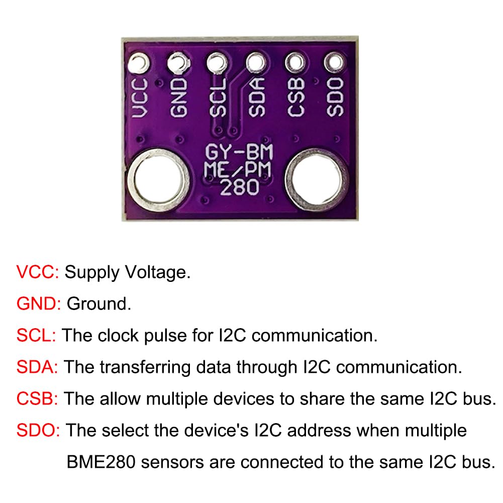 Bme280 Humidity Sensor - Altimètre de haute précision GY-BME280-3.3, capteur