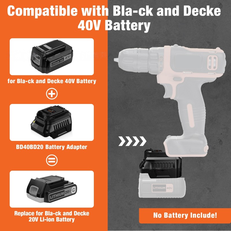 HAKSINKY adaptateur de batteri - Black+Decker Tool Cordless avis et prix