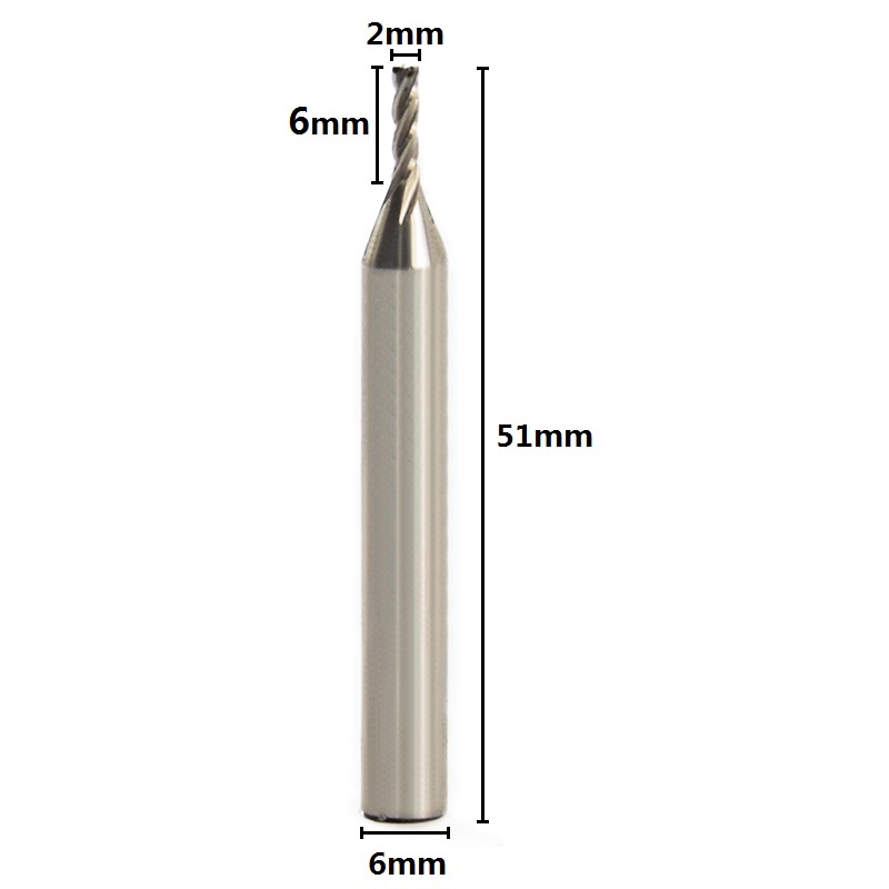 1pc diamètre Frez 2mm fraise 4 - Diy Cnc Router Electronics avis et prix