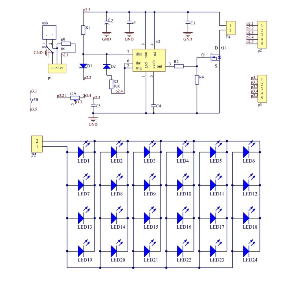 NE555 pour lampe de bureau LED - Diy Electronics Table avis et prix