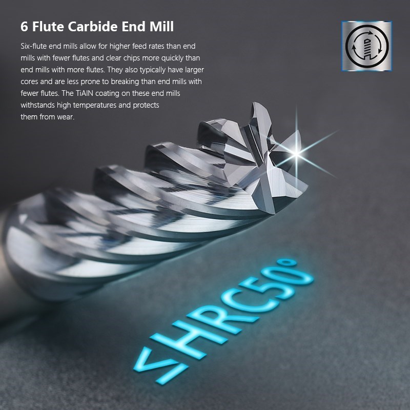 XCAN 4-16mm 6 cannelures frais - Diy Cnc Router Electronics avis et prix