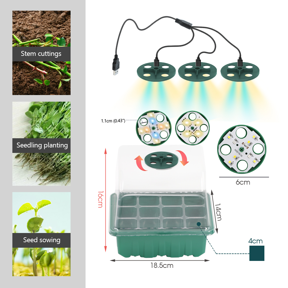 Pots de pépinière LED avec lum - Led Assortment Kit avis et prix