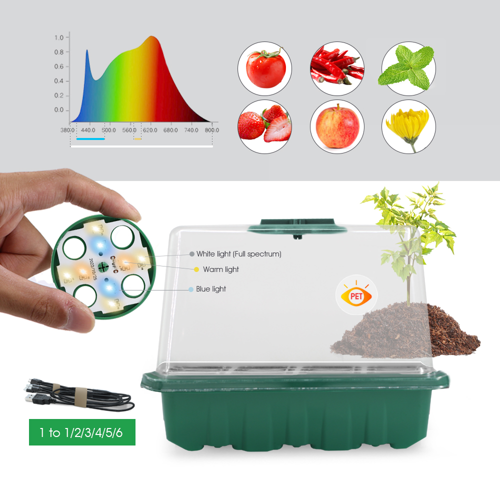 Pots de pépinière LED avec lum - Led Assortment Kit avis et prix